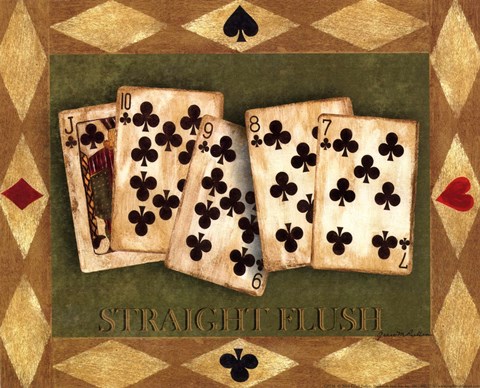 Framed Straight Flush Print