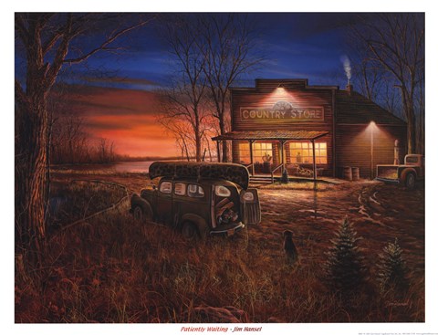 Framed Patiently Waiting Print