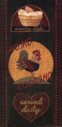 Framed Home Cooking Print