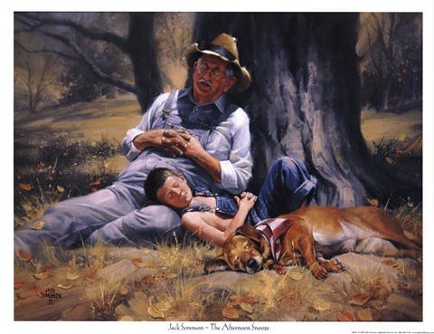 Framed Afternoon Snooze Print