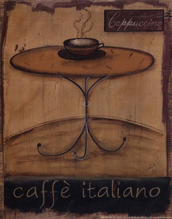 Framed Caffe Italiano Print