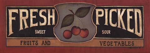 Framed Fresh Picked Print