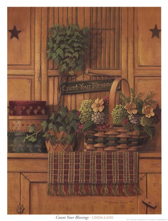Framed Count Your Blessings Print