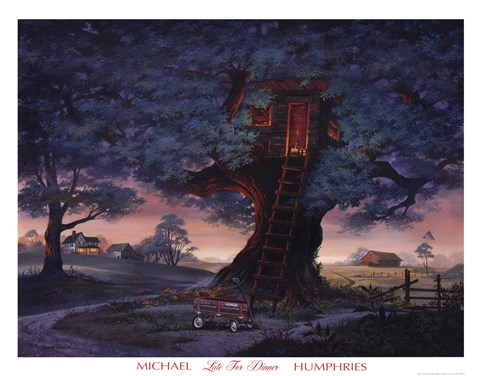 Framed Late for Dinner Print