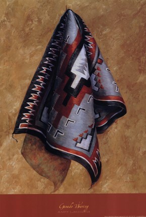 Framed Ganado Weaving Print