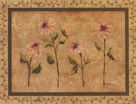 Framed Antique Floral Print