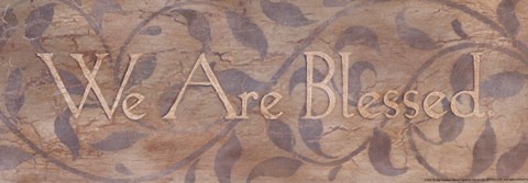 Framed We Are Blessed Print