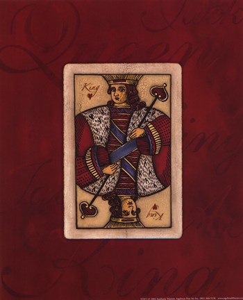 Framed King - red Print