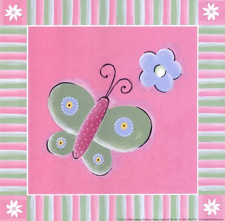 Framed Butterfly II Print