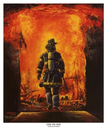 Framed One on One (Signed in Gold) Print