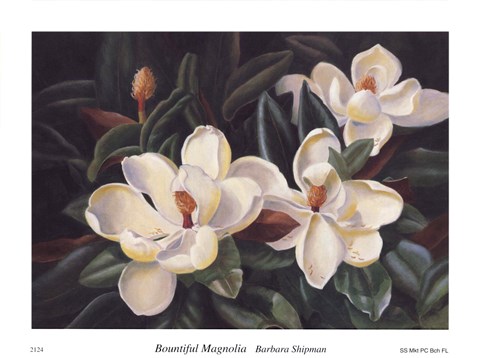 Framed Bountiful Magnolia Print