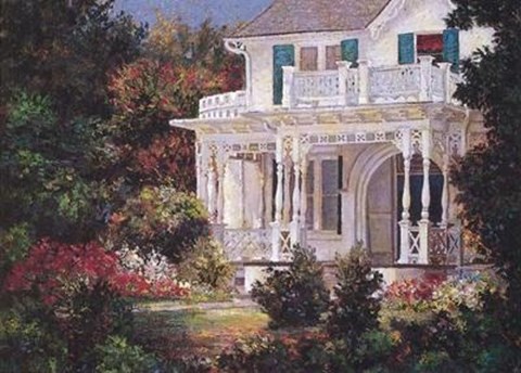 Framed Victorian Porch Print
