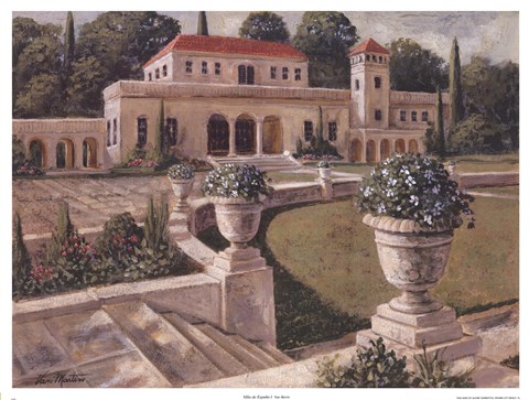 Framed Villa de Espana I Print
