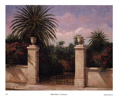 Framed Palm Gate I Print