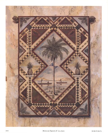 Framed Moroccan Tapestry II Print