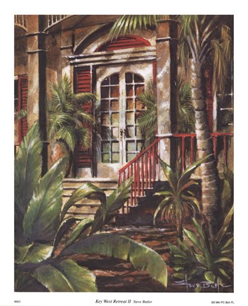 Framed Key West Retreat II Print