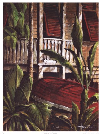 Framed At Rest, Key West II Print