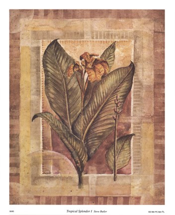 Framed Tropical Splendor I Print