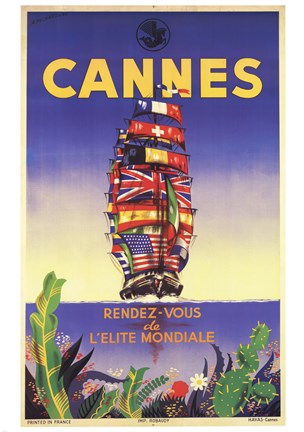Framed Cannes Print