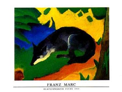 Framed Blauschwarzer Fuchs 1911 Print
