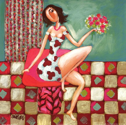 Framed Bonne Fete Maman Print