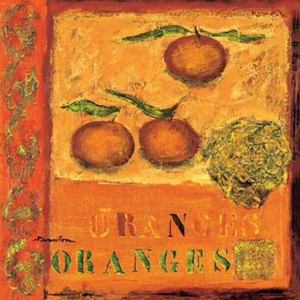 Framed Oranges Print
