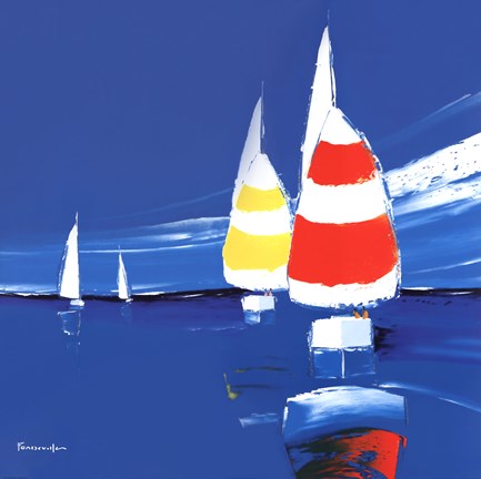 Framed Dans Le Vent Print