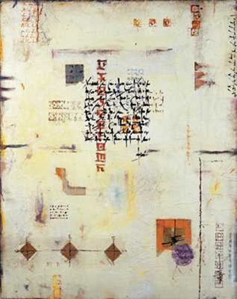 Framed Cursive Latin II Print