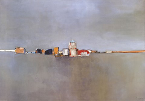 Framed Ville Au Lointain I Print