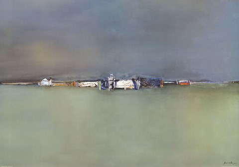 Framed Ville Au Lointain II Print