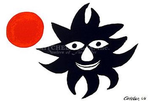 Framed Sun and Moon Print