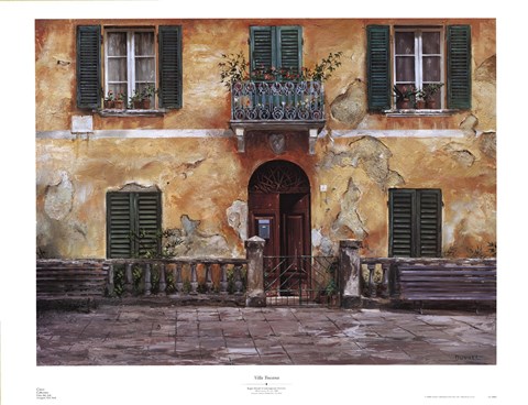 Framed Villa Toscana Print
