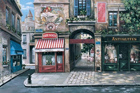 Framed Vogue Cafe Print