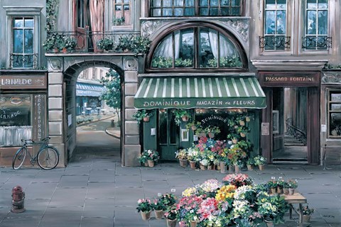 Framed Dominique Fleuriste Print