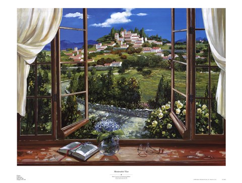 Framed Montecatini View Print