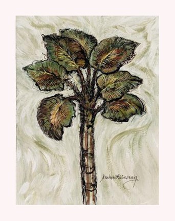 Framed Tropic Palm I Print