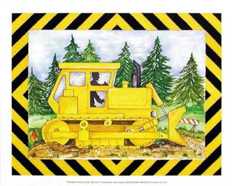 Framed Bulldozer Print