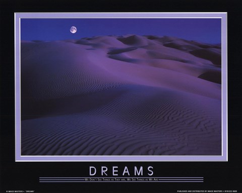 Framed Dreams - We Don&#39;t See Things Print