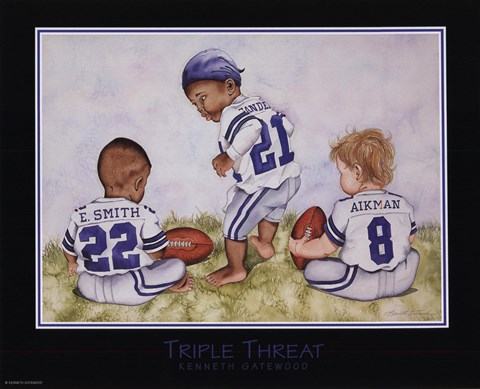 Framed Triple Threat Print