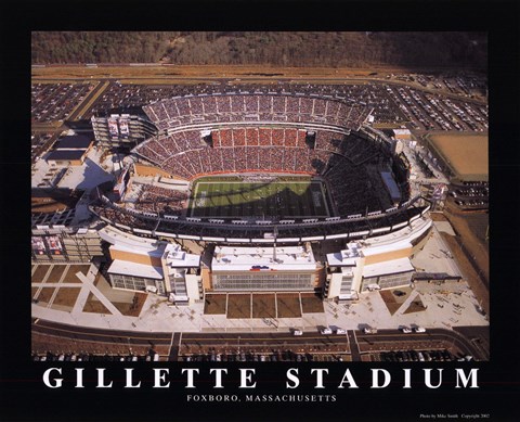 Framed Gillette Stadium - Ne Patriots Print