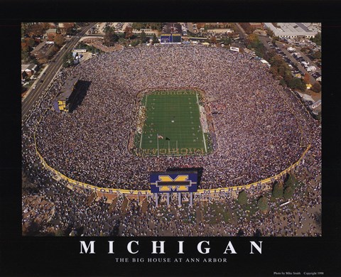 Framed Michigan Stadium - U of Michigan Print