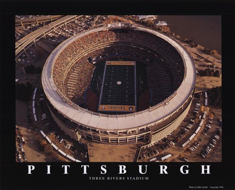 Framed Pittsburgh - Three Rivers Stadium Print