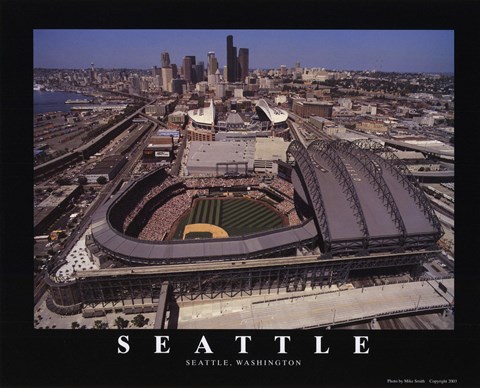 Framed Seattle - Safeco Field Print