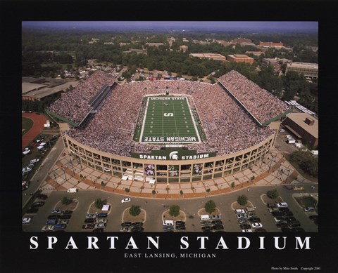 Framed Spartan Stadium - Michigan State Print