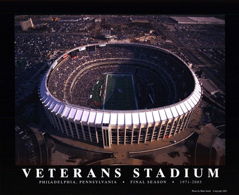 Framed Veterans Stadium - Philadelphia Eagles Print