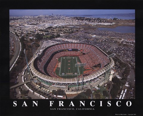 Framed San Francisco - Pac Bell - 49er&#39;s Print