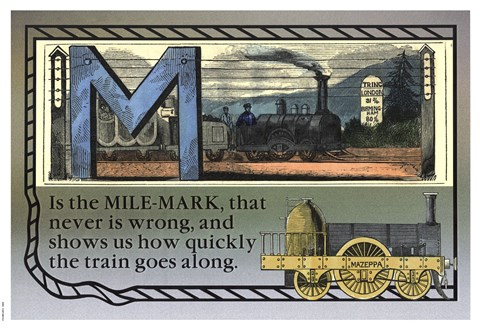 Framed M is the Mile-Mark Print