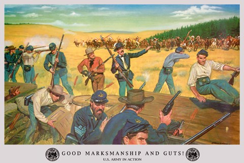 Framed Good Marksmanship and Guts Print