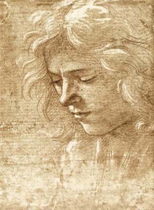 Framed Sepia Maiden Print