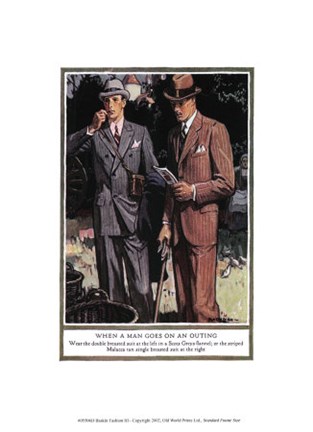 Framed Baskins Fashions III Print